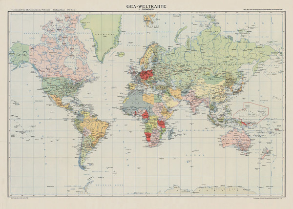 Weltkarte von 1941
